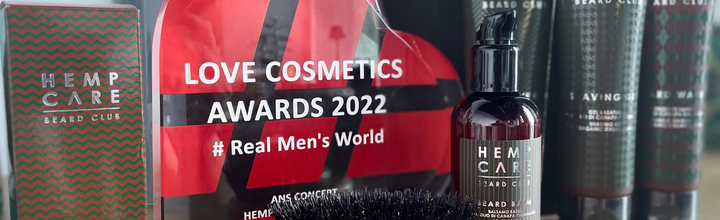 Hemp Care, kosmetyki dla mężczyzn zostały laureatem LOVE COSMETICS AWARDS 2022